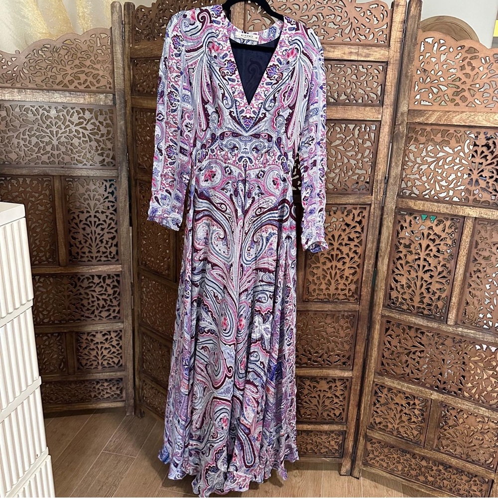 Etro Maxi Dress 42 10 US - Picture 2 of 4